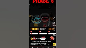 funbot gray brud in 1-10 definitive phases #sprunki #incredibox