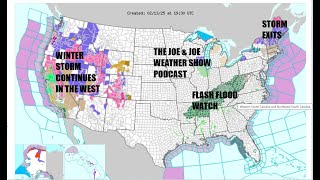 Joe & Joe Weather Show Next Storm Brings Snow Ice Rain Saturday, Long Range Storminess Next Week