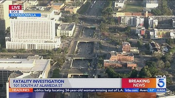Pedestrian hit, killed on 101 Freeway