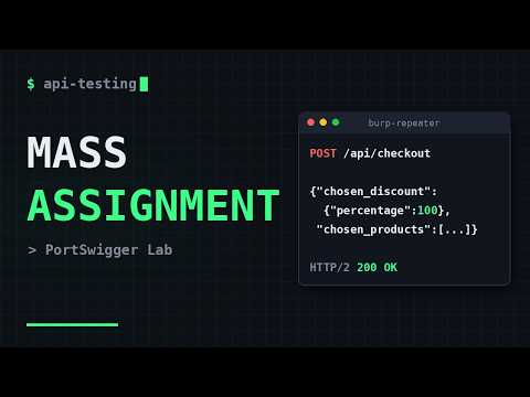 API Testing: Exploiting Mass Assignment to Get a 100% Discount | PortSwigger Lab