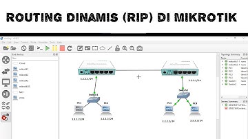 Konfigurasi Routing Dinamis RIP di mikrotik