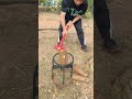 薪割りのコツ