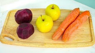 Beetroot, apple, carrot  I make this salad once a week! | Healthy and Easy!