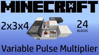 Variable Pulse Multiplier | Redstone with GusGold | RE: RedsMiners & SethBling