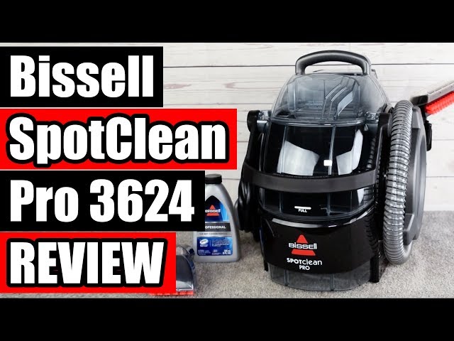 Bissell Spotclean Pro 3624 Review - Portable Carpet Cleaner 