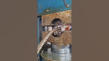 Wire rope aluminum sleeve pressing process - good tools and machinery make work efficiency improved