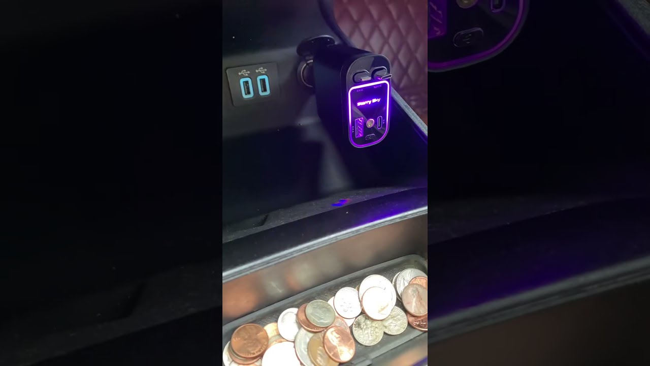 4 In 1 Retractable Car Charger Tangle Free Light Up Design 