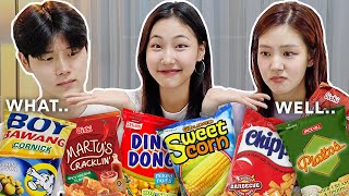 Introducing Classic PINOY Snacks to my Korean Friends!