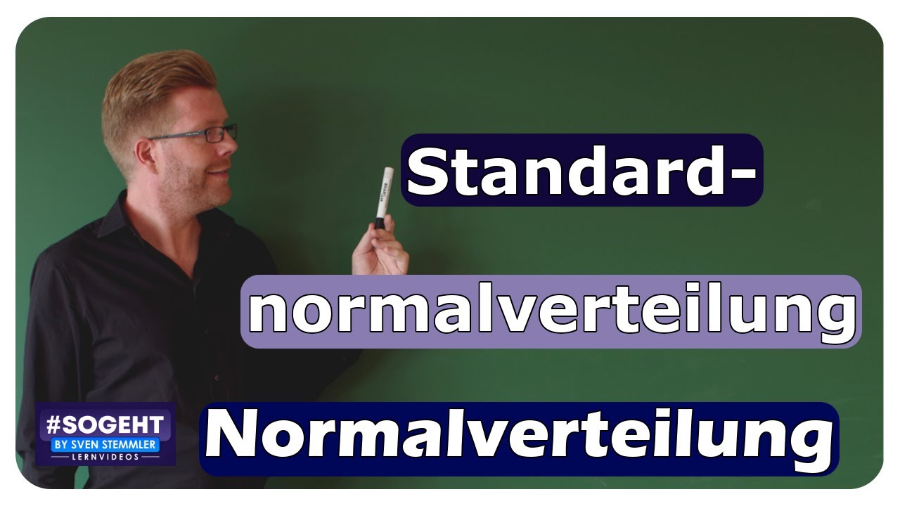 Vorschaubild zum Lernvideo "Standardnormalverteilung und Normalverteilung - Stochastik - einfach und anschaulich erklärt"