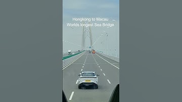 World’s Longest Sea Bridge 🌉 Hong Kong--Macau Bridge,Engineering Marvel of Asia#shorts#HongKongmacau