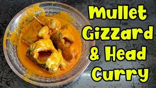 Mullet Fish Gizzard and Head Curry | Shevtya Bodka Kadi | Boi Fish Head Curry