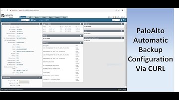 PaloAlto Automatic Backup Configuration | CURL