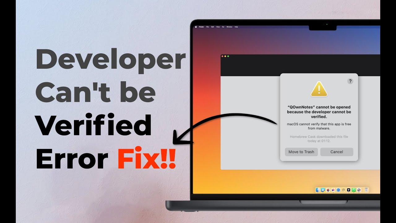 Fix ‘Cannot Be Opened Because the Developer Cannot Be Verified’ Error on Mac - Guide to updating Mac security settings