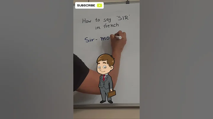 How to say SIR in French - Learn French - Onward Academy | #fyp #shorts #foryou #viral