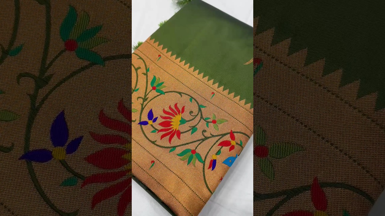 Harmony Paithani Soft Silk Meenakari Peacock Pallu Saree