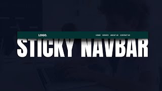 How to make a simple sticky navbar using HTML & CSS | Web Coding