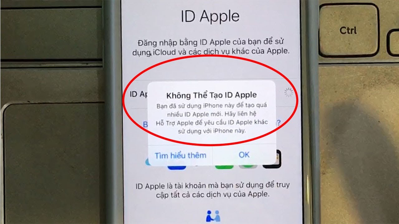 สร้าง apple id ใหม่  New 2022  Không Thể Tạo ID Apple. Bạn đã sử dụng Iphone này để tạo quá nhiều ID Apple mới.