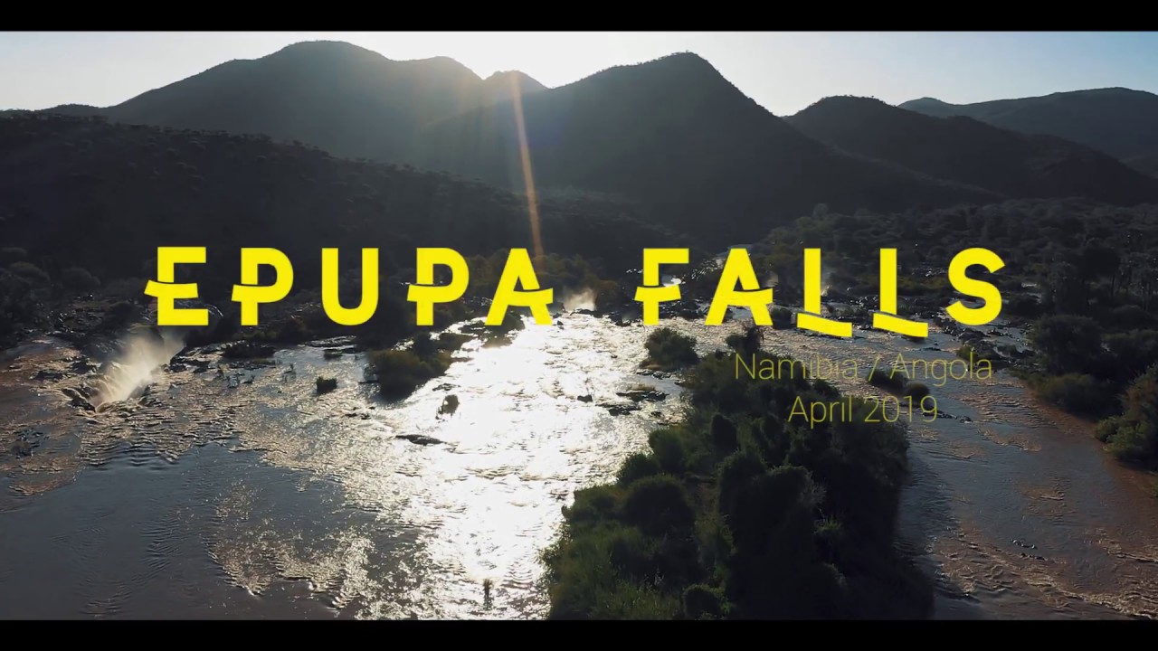 NAMIBIA by drone. The breathtaking Epupa Falls from above. Yavorskyy travel in Africa 2019