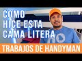 Como Hice Esta Cama Litera con Madera de Construccion Trabajos de Handyman personal de mantenimiento