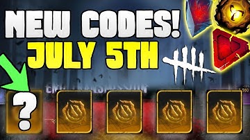 NEW CODES DBD (5 July 2023) Dead by Daylight Redeem Codes Mobile 5th Anniversary