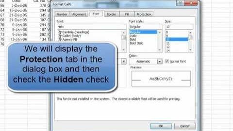 MS Excel 2010:Hiding cells and Worksheets