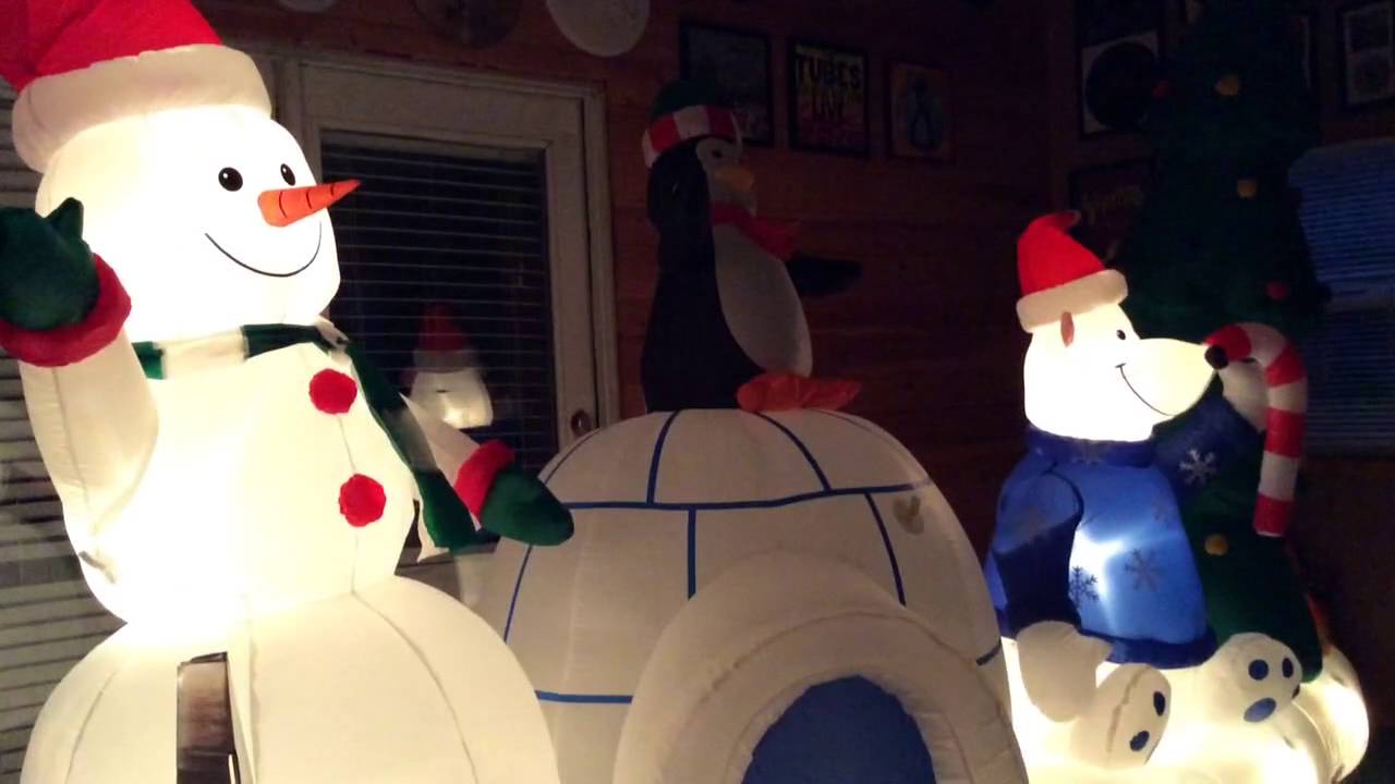 My new inflatable 2007 light show - YouTube