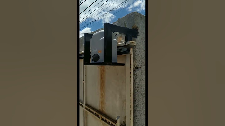 Motor em portão deslizante