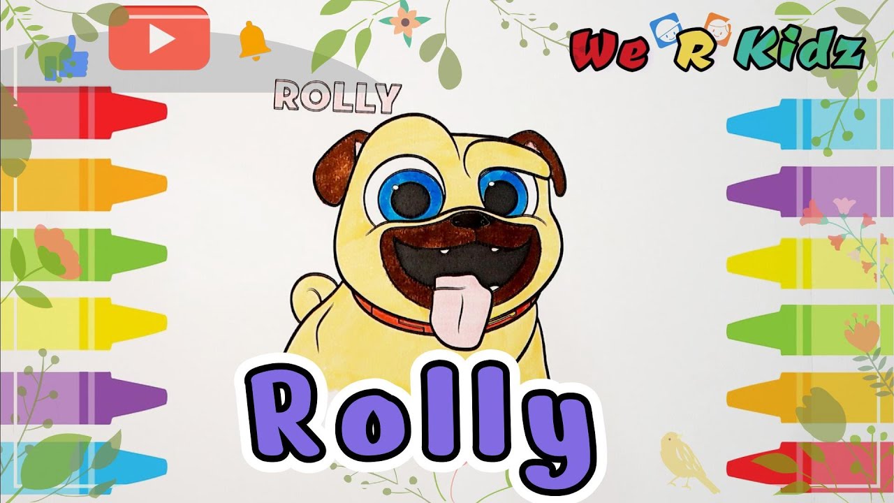 Dog Rolly Drawing Puppy Dog Pals | Rolly | 🐶 | Bingo | Disney Junior | Coloring & Drawing ...