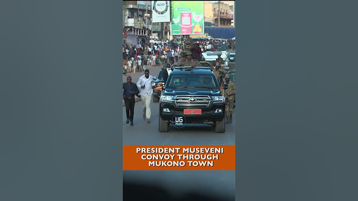 Museveni's convoy goes through Mukono Town