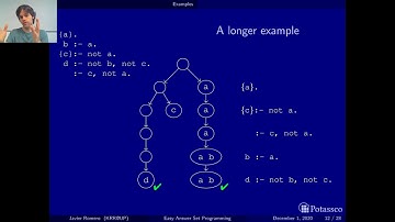 Easy answer set programming, introduction, second example