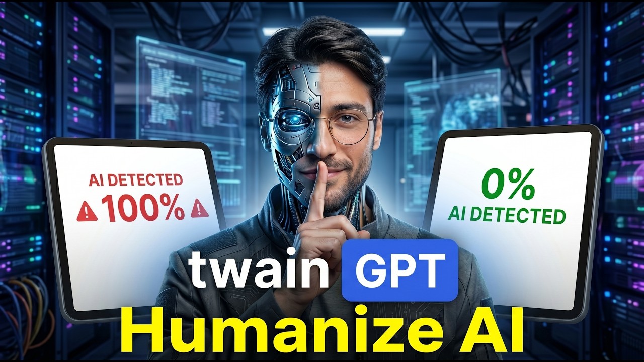 TWAIN GPT FULL TUTORIAL | How to Humanize AI Text Step by Step