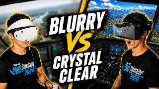 Blurry vs Crystal Clear VR | MSFS 2024 PSVR2 vs PCVR