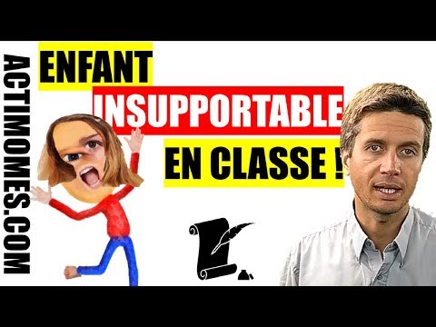 enfant agité et insupportable en classe  le contrat de comportement