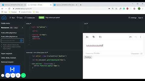 Font Size Method in Froala Editor JSFiddle