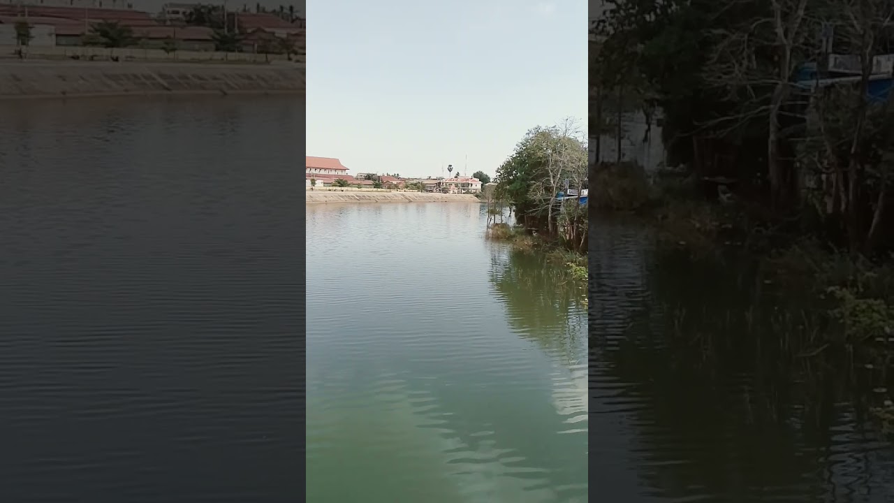Amazing! from the Sangkea River bridge, Svay por commune, Battambang city, Cambodia 