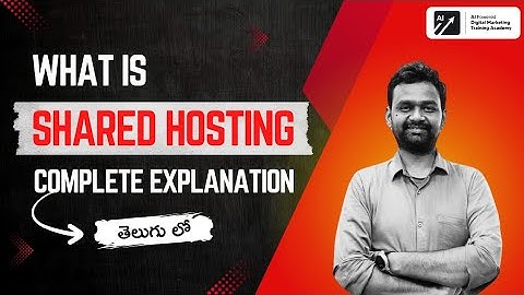 What is Shared Hosting? | Complete Explanation in Telugu  | #AIPDMA #DigitalMarketingCourseTelugu  |