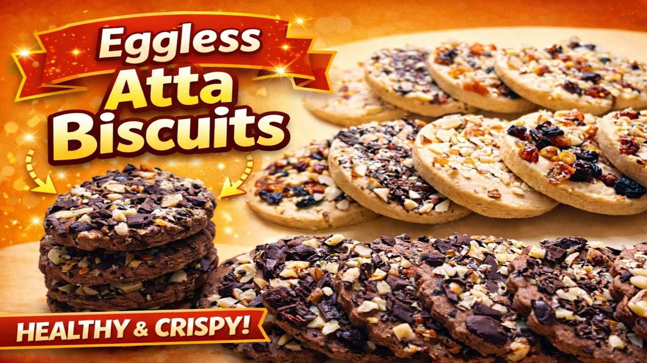 ATTA BISCUIT COOKIES that melt in your mouth EASY BAKERY STYLE Whole Wheat  @siimplyvegetariian