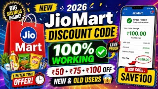 Jiomart Coupon Code today | jiomart coupon code | jiomart coupon code latest l new coupon code 2026
