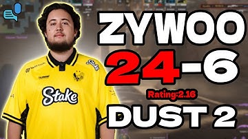 ZywOo 24-6 | dust2 FACEIT EU | Rating 2.16 | +VOICE SoloQ | Nov 24, 2025