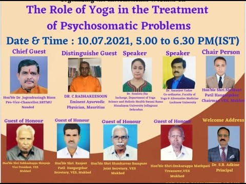 The Role of Yoga in the Treatment of Psychosomatic Problems, International Webinar, GSF, MH