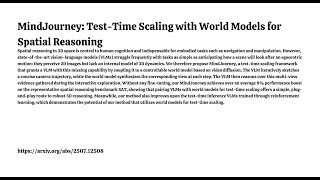 MindJourney: Test-Time Scaling with World Models for Spatial Reasoning