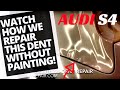 WATCH HOW WE REPAIR THIS AUDI S4 WITHOUT PAINTING!