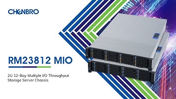 CHENBRO RM23812 MIO｜2U 12-Bay Multiple I/O Throughput Storage Server Chassis