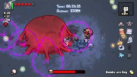 Binding of Isaac Afterbirth: TECH X + SOY MILK + POLYTHEMUS + GUPPY