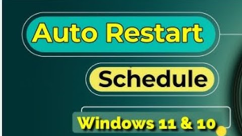 Restart Your Computer Automatically Using Task Scheduler#DailyRestart #RestartPC#AutoRestart