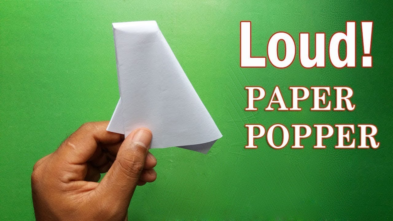 How To Make an Easy Paper Popper Origami YouTube