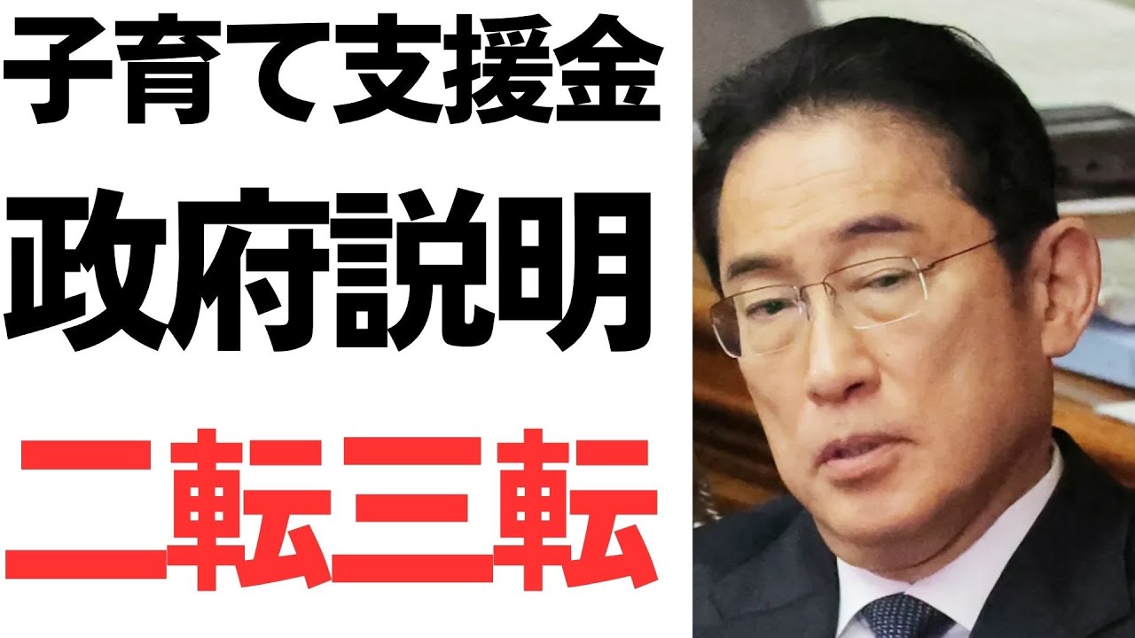 子育て支援金制度の政府説明と負担額を扱う動画のサムネイル