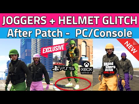 How to Get All Colored Joggers + Colored Bulletproof Helmet Glitch in GTA 5 Online (Modded Outfits)