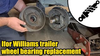 Ifor Williams wheel bearing replacement #1628