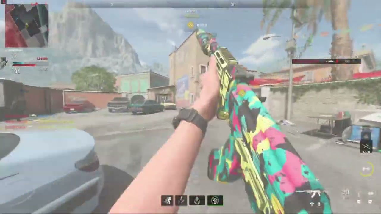 Modern Warfare 2 Gameplay # 3098 Hardpoint on Mercado Las Almas using the Kastov 762